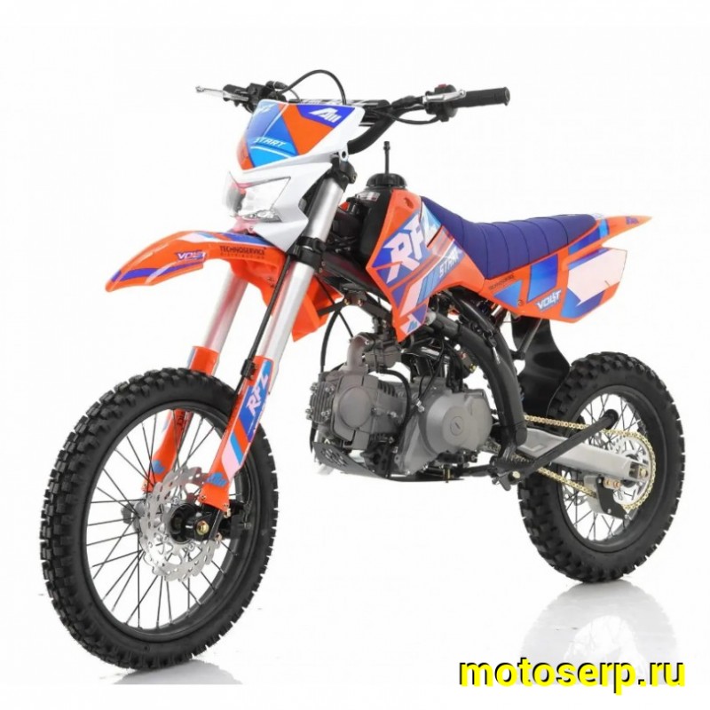 Купить  Питбайк Apollo RFZ START 125LE эл/кикстарт,17/14" (спортинв) (шт) (Motax купить с доставкой по Москве и России, цена, технические характеристики, комплектация фото  - motoserp.ru