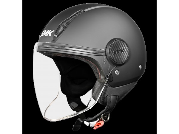 Купить  Шлем открытый  со стеклом SMK LAMINAR, цвет черный матовый (L) (шт) (Bajaj LAMINAR MA200 купить с доставкой по Москве и России, цена, технические характеристики, комплектация фото  - motoserp.ru