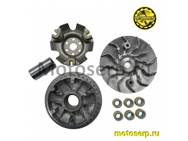 Купить  Вариатор передний ATV250 GRIZLIK Ultra в сборе (Щека D-126mm, втулка d-24mm, 21шлиц) шкив в комп. (шт) (MOTAX купить с доставкой по Москве и России, цена, технические характеристики, комплектация фото  - motoserp.ru