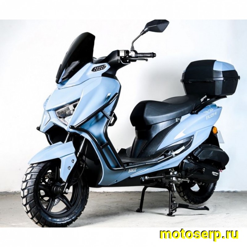 Купить  Скутер SPRMOTORS Enjoy T8-50F 12/12"диск/диск; кофр; дуги (шт) 01500 (SPR купить с доставкой по Москве и России, цена, технические характеристики, комплектация фото  - motoserp.ru
