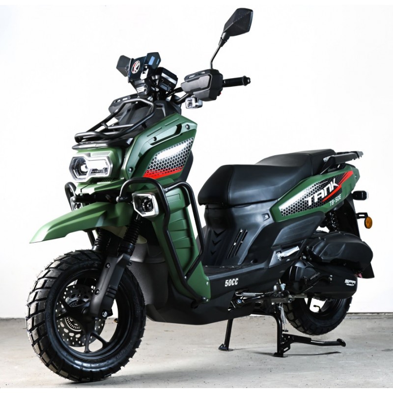 Купить  Скутер SPRMOTORS Tank Restyling T8-50E (LED фара) (шт) 01500 (SPR купить с доставкой по Москве и России, цена, технические характеристики, комплектация фото  - motoserp.ru