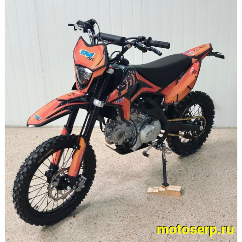 Купить  Питбайк Regulmoto FOX 140 (механическая КПП) 17"/14" Оранжево / черный (шт) (ФОТО купить с доставкой по Москве и России, цена, технические характеристики, комплектация фото  - motoserp.ru