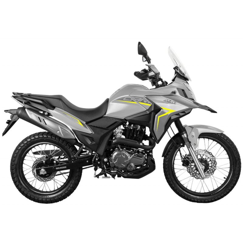 Купить  Мотоцикл внедорожный ATAKI Carrera 300 PRO (4T PR300) 19/17 2026 серый Тур-эндуро Возд/масл охл; ЗА КОФРЫ +41950р. без дуг. (шт) (SM  купить с доставкой по Москве и России, цена, технические характеристики, комплектация фото  - motoserp.ru