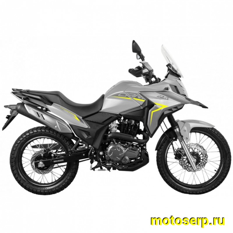 Купить  Мотоцикл внедорожный ATAKI Carrera 300 PRO (4T PR300) 19/17 2026 Серый Тур-эндуро Возд/масл охл; ЗА КОФРЫ +41950р. без дуг. (шт) (SM  купить с доставкой по Москве и России, цена, технические характеристики, комплектация фото  - motoserp.ru