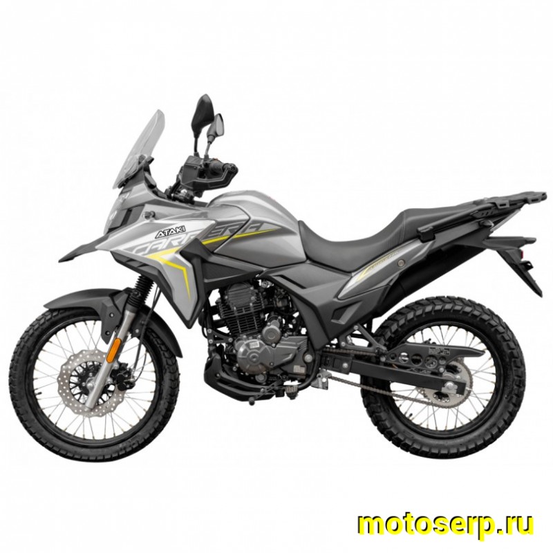 Купить  Мотоцикл внедорожный ATAKI Carrera 300 PRO (4T PR300) 19/17 2026 Серый Тур-эндуро Возд/масл охл; ЗА КОФРЫ +41950р. без дуг. (шт) (SM  купить с доставкой по Москве и России, цена, технические характеристики, комплектация фото  - motoserp.ru