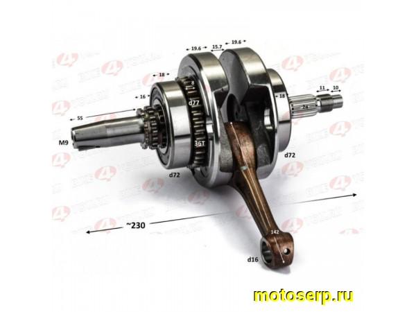 Купить  Коленвал (вал коленчатый) 174MN-3 (CBS300) (шт) (MT K-3574 купить с доставкой по Москве и России, цена, технические характеристики, комплектация фото  - motoserp.ru
