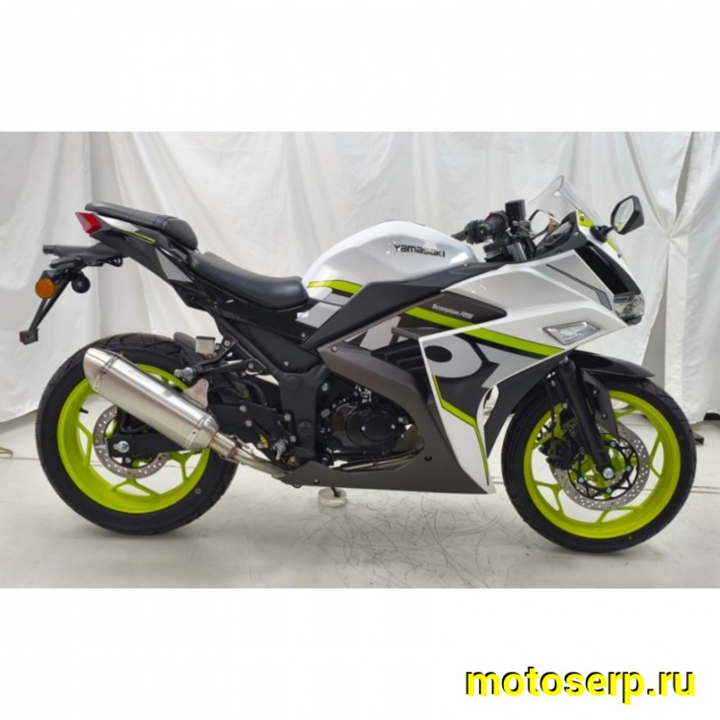 Купить  Мопед YAMASAKI SCORPION RS EFI + ЦПГ 2026г. БЕЛЫЙ/ЗЕЛЕНЫЙ, 4Т; 50cc; 17"литые; 4пер, эл. старт; ИНЖЕКТОР (шт) 01250 купить с доставкой по Москве и России, цена, технические характеристики, комплектация фото  - motoserp.ru