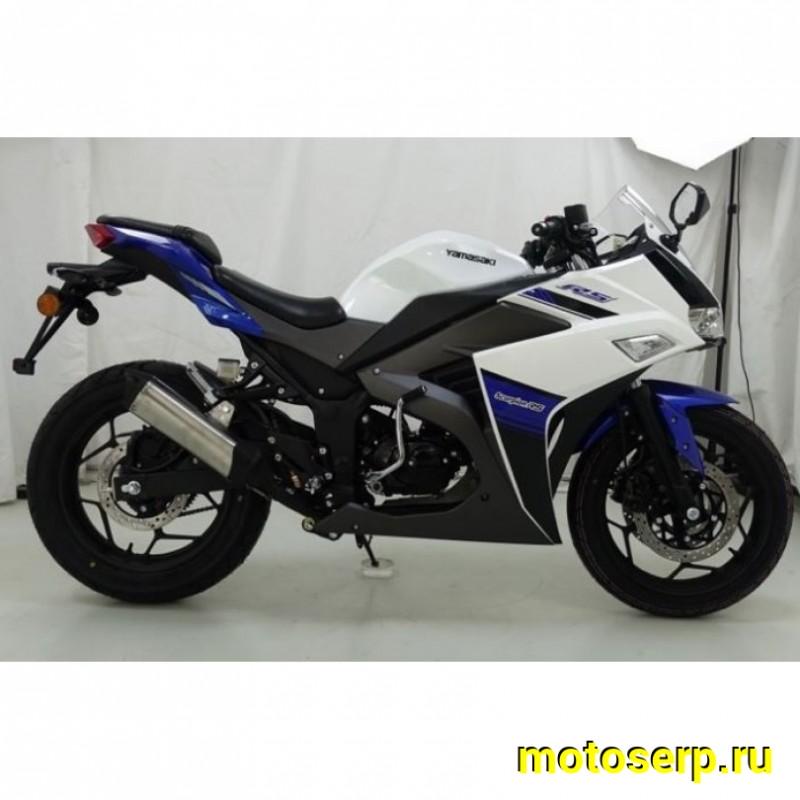 Купить  Мопед YAMASAKI SCORPION RS EFI + ЦПГ 2026г. БЕЛЫЙ/СИНИЙ, 4Т; 50cc; 17"литые; 4пер, эл. старт; ИНЖЕКТОР (шт) 01250 купить с доставкой по Москве и России, цена, технические характеристики, комплектация фото  - motoserp.ru