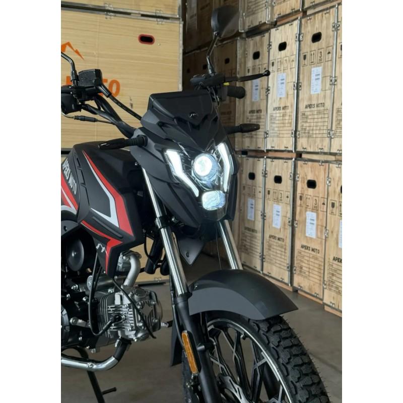 Купить  Мопед APEKS TYPE R, 4т.,50cc, колеса 18"/18"; 4пер., эл. старт/кик. (шт) (01250  купить с доставкой по Москве и России, цена, технические характеристики, комплектация фото  - motoserp.ru